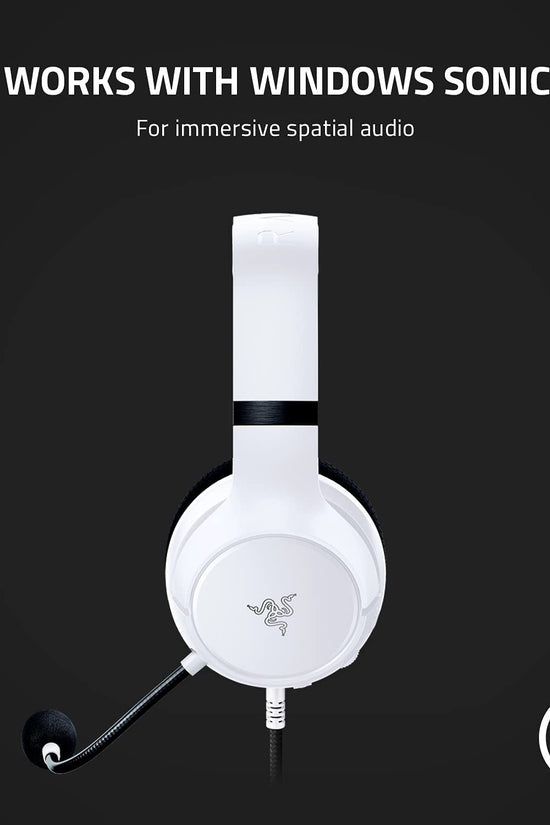 Kaira X Wired Headset for Xbox Series X|S, Xbox One, PC, Mac & Mobile Devices: Triforce 50Mm Drivers - Hyperclear Cardioid Mic - Flowknit Memory Foam Ear Cushions - On - Headset Controls - White - Velinare