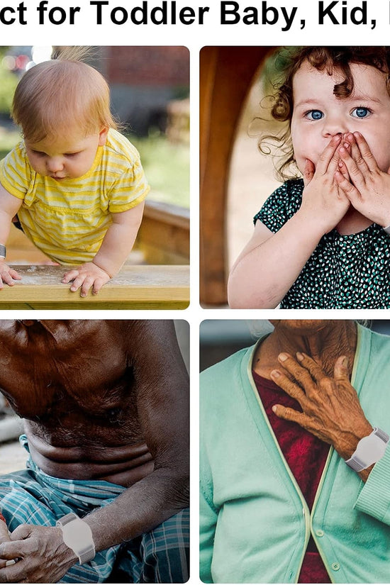 Kids Wristband Compatible with Apple Airtag, Protective Case for Air Tag GPS Tracker Holder with Nylon Bracelet, Adjustable anti Lost Watch Band for Toddler Child Elder(Grey) - Velinare