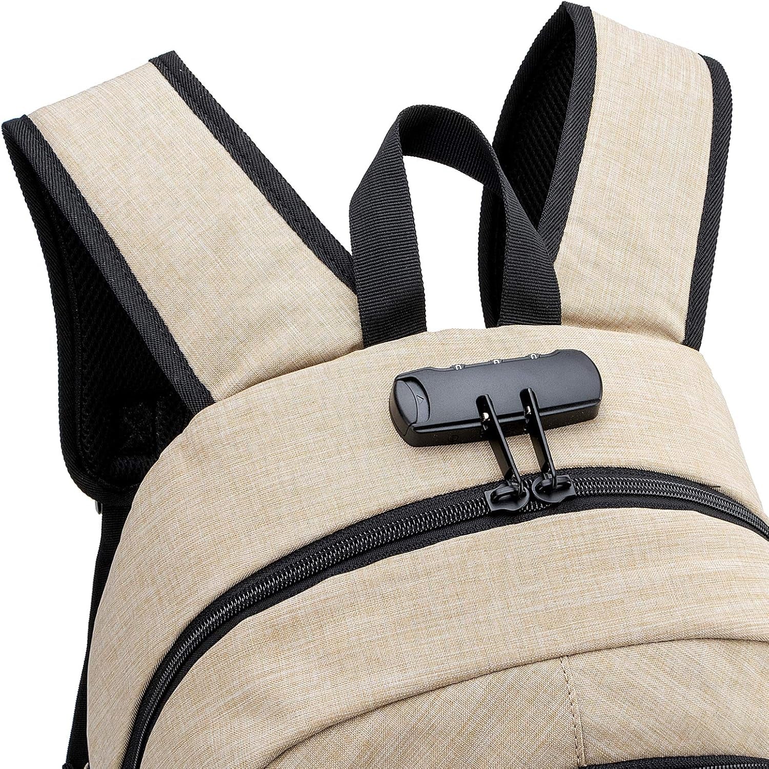 Laptop Backpack,Backpack for Men & Women,Slim Durable Water Resistant Anti - Theft Travel Backpack with USB Charging/Headphone Port and Lock 15.6 Inch Computer Backpacks Gift - Glod - Velinare