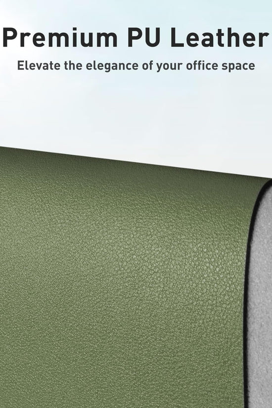 Leather Desk Pad Protector, Mouse Pad, Office Desk Mat, Non - Slip PU Leather Desk Blotter, Laptop Desk Pad, Waterproof Desk Writing Pad for Office and Home (31.5
