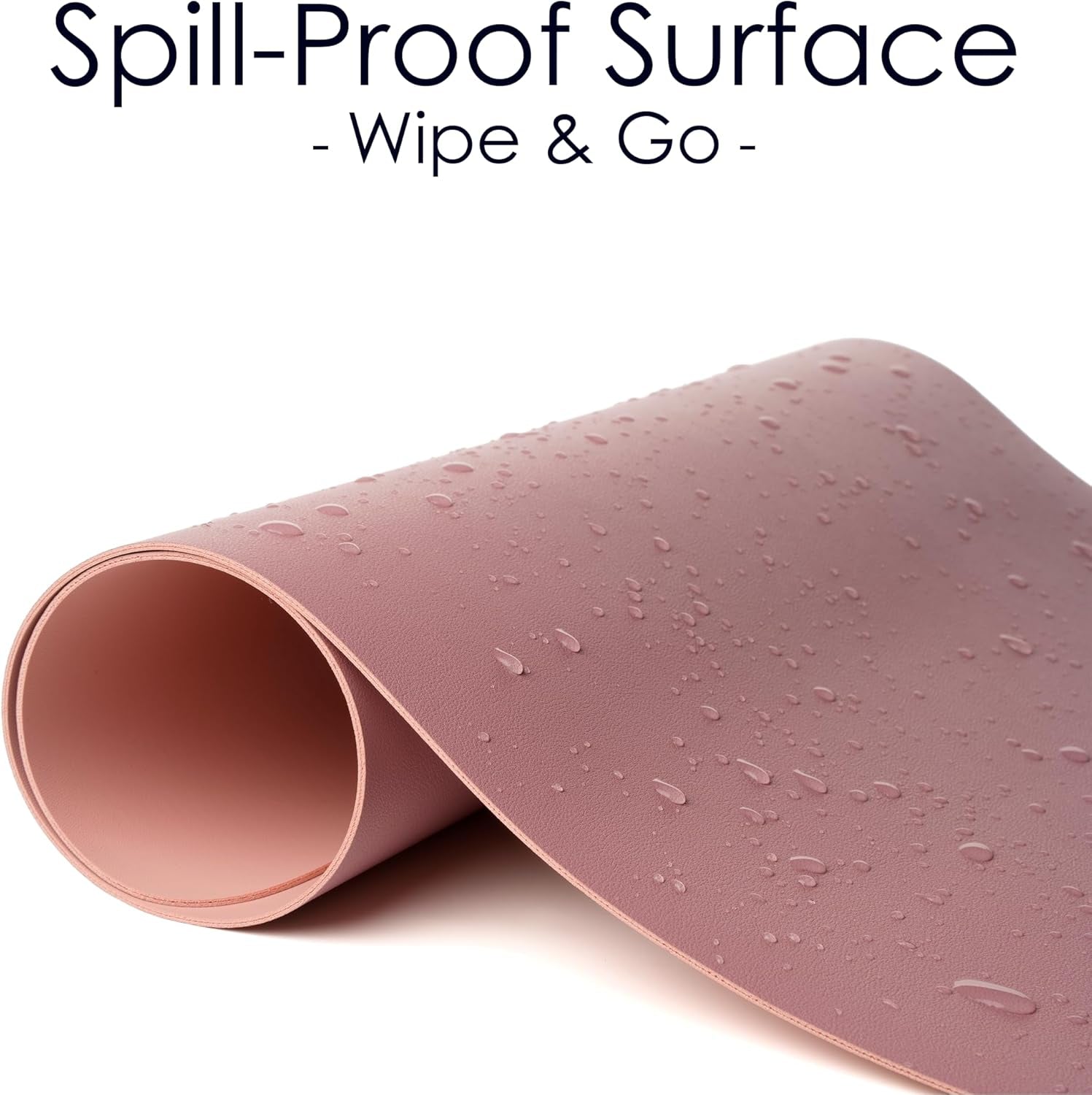 Leather Desk Pad Protector, Waterproof Mouse Pad, PU Desk Mat, Office Desk Cover, Desk Writing Mat for Office/Home/Work/Cubicle (Purple/Pink) 23.6X13.7In - Velinare