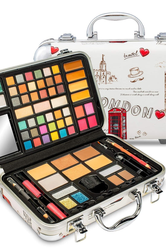 Makeup Kit Gift Set - 41 Eye Shadows, 7 Body Glitters, 1 Lip Liner Pencil, 1 Lipsticks, 4 Blushs, Eye Liner Pencil, 5 Concealers, 2 Lip Gloss, 5 Bronzers, Mirror - Velinare