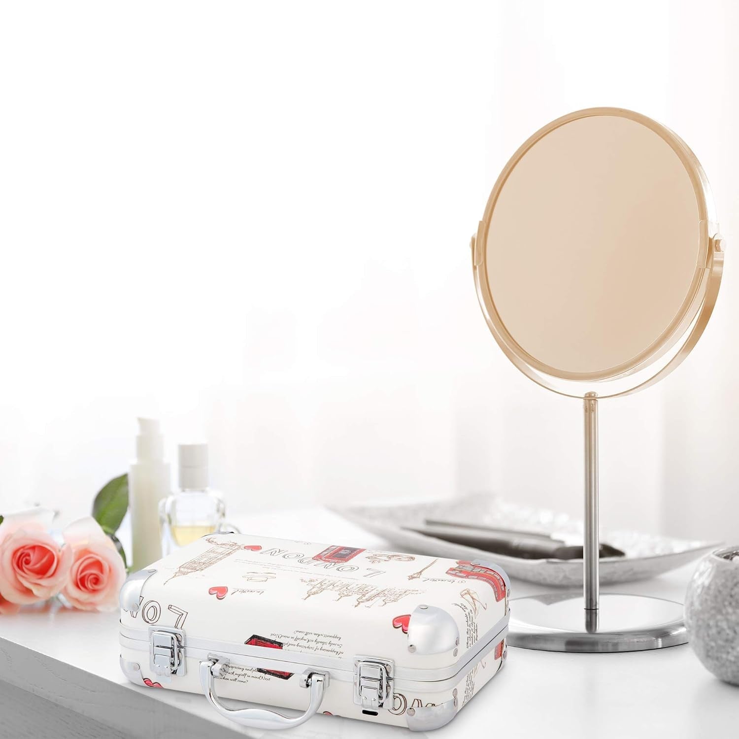 Makeup Kit Gift Set - 41 Eye Shadows, 7 Body Glitters, 1 Lip Liner Pencil, 1 Lipsticks, 4 Blushs, Eye Liner Pencil, 5 Concealers, 2 Lip Gloss, 5 Bronzers, Mirror - Velinare