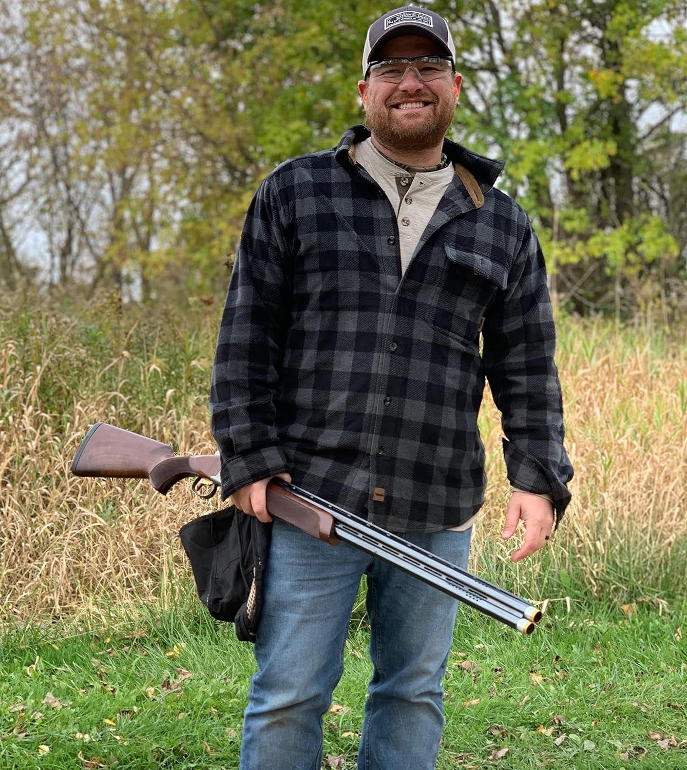 Mens Plaid Shirts for Men - Heavyweight Buffalo Plaid Fleece Shirt - Soft - Velinare