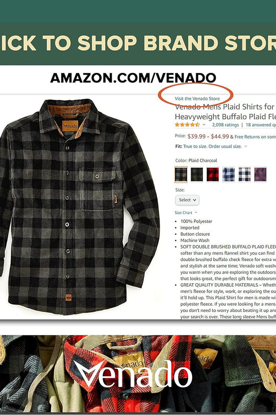 Mens Plaid Shirts for Men - Heavyweight Buffalo Plaid Fleece Shirt - Soft - Velinare
