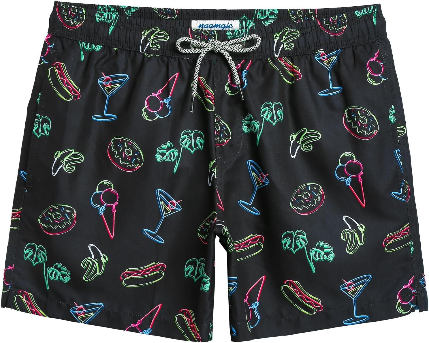 Mens Swim Trunks 5" Quick Dry Beach Shorts Bathing Suits with Mesh Lining Pockets - Velinare