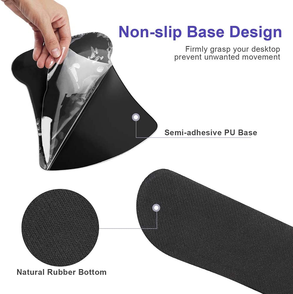 Mouse Pad with Wrist Support and Keyboard Wrist Rest Pad Set,Ergonomic Mouse Pads for Computers Laptop,Non - Slip Comfortable Mousepad W/Raised Memory Foam for Easy Typing & Pain Relief (Arts Butterfly) - Velinare