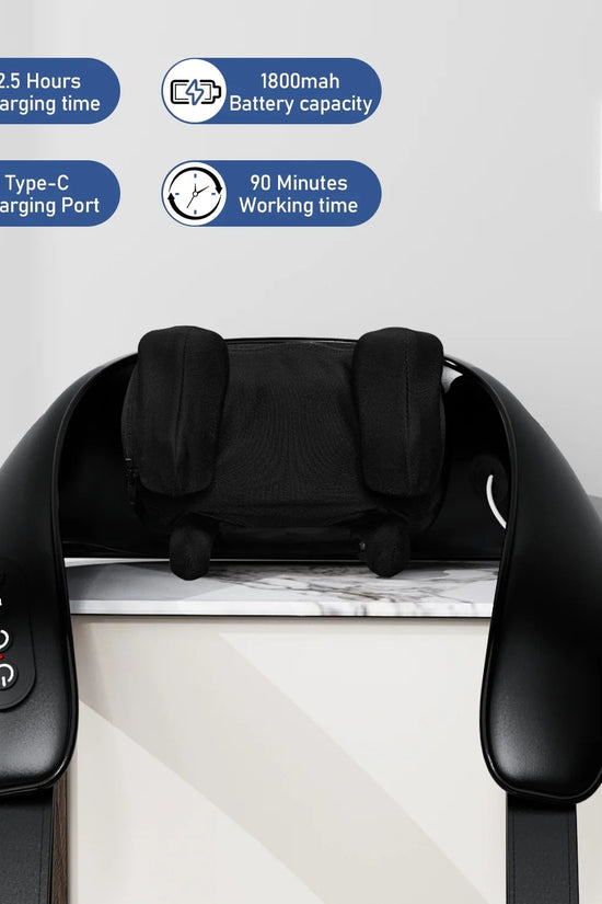 Neck Massager with Heat, Cordless Shoulder Massager, 4D Deep Kneading Shiatsu Shoulder and Neck Massage, Gift for Mother'S Day and Father'S Day - Velinare