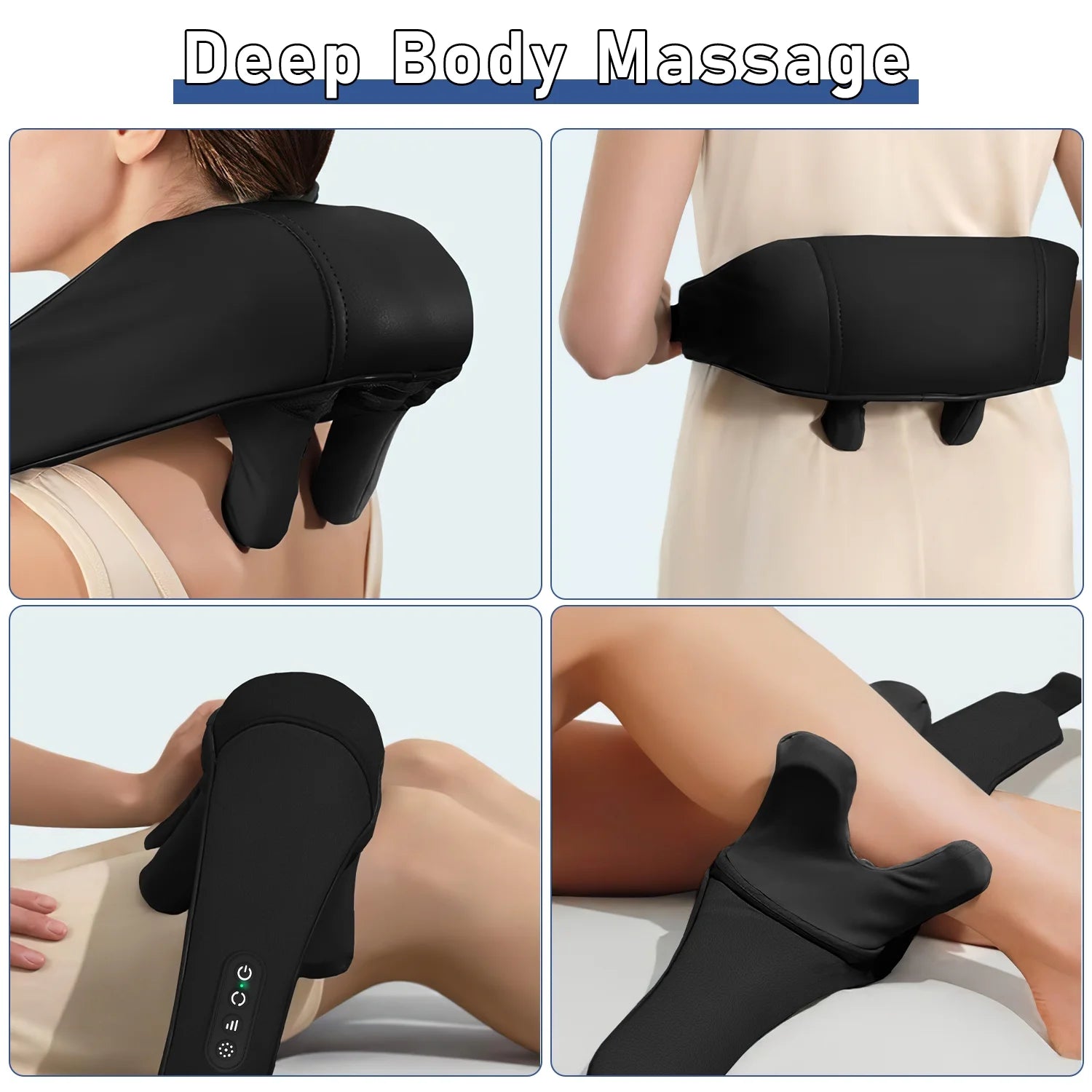 Neck Massager with Heat, Cordless Shoulder Massager, 4D Deep Kneading Shiatsu Shoulder and Neck Massage, Gift for Mother'S Day and Father'S Day - Velinare