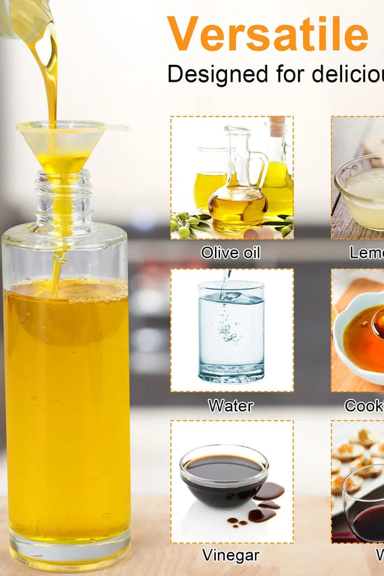 Oil Sprayer for Cooking, 100Ml Olive Oil Sprayer, Glassoil Sprayer - With Baking Brush, Bottle Brush and Oil Funnel, Oil Spray Bottle for Salad,Bbq, Kitchen Baking, Roasting - Velinare