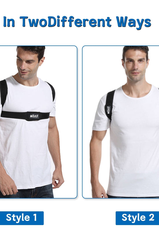 Posture Corrector Brace for Women Men,Back Brace for Posture for Women and Men with Adjustable Shoulder Braces and Cushion Pads,Corrects Hunching&Bad Posture&Shoulder Neck Pain - Velinare