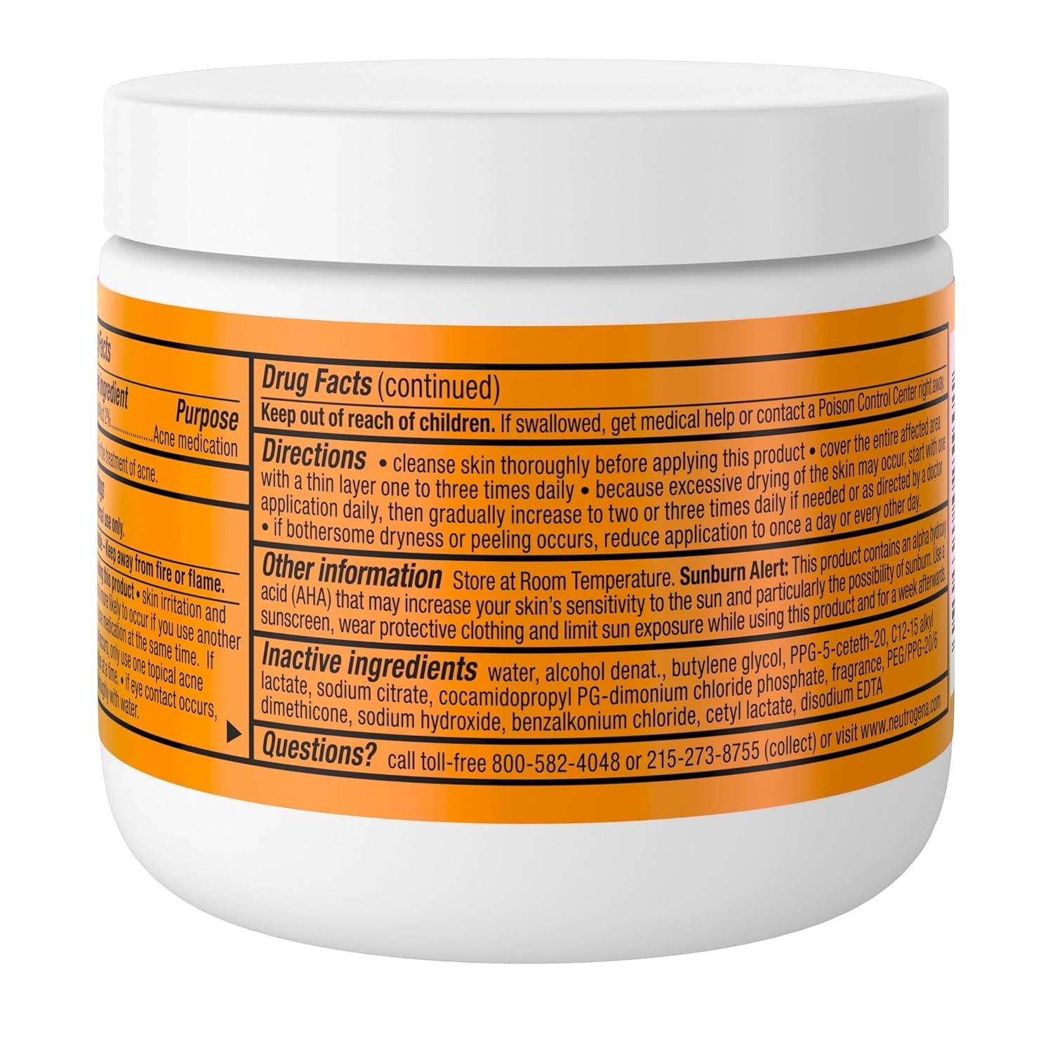 Rapid Clear Maximum Strength Acne Face Pads, for Acne Prone Skin, Salicylic Acid Treatment to Help Fight Breakouts, Oil - Free Facial Cleansing Pads with 2% Salicylic Acid Treatment, 60 Count - Velinare