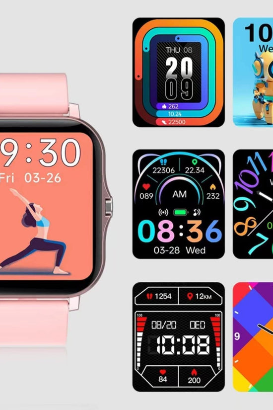 Smart Fitness Tracker Watch for Android/Ios - IP68, Heart Rate/Blood Oxygen/Sleep Monitoring, 8 Sports Modes, Breath Training, Weather Updates - 1.69 - Inch Display for Men and Women (Rose Gold) - Velinare