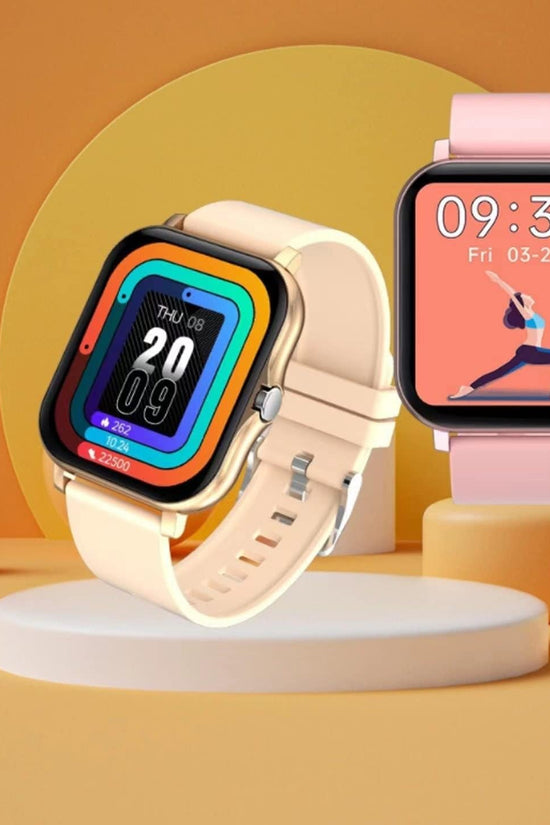 Smart Fitness Tracker Watch for Android/Ios - IP68, Heart Rate/Blood Oxygen/Sleep Monitoring, 8 Sports Modes, Breath Training, Weather Updates - 1.69 - Inch Display for Men and Women (Rose Gold) - Velinare