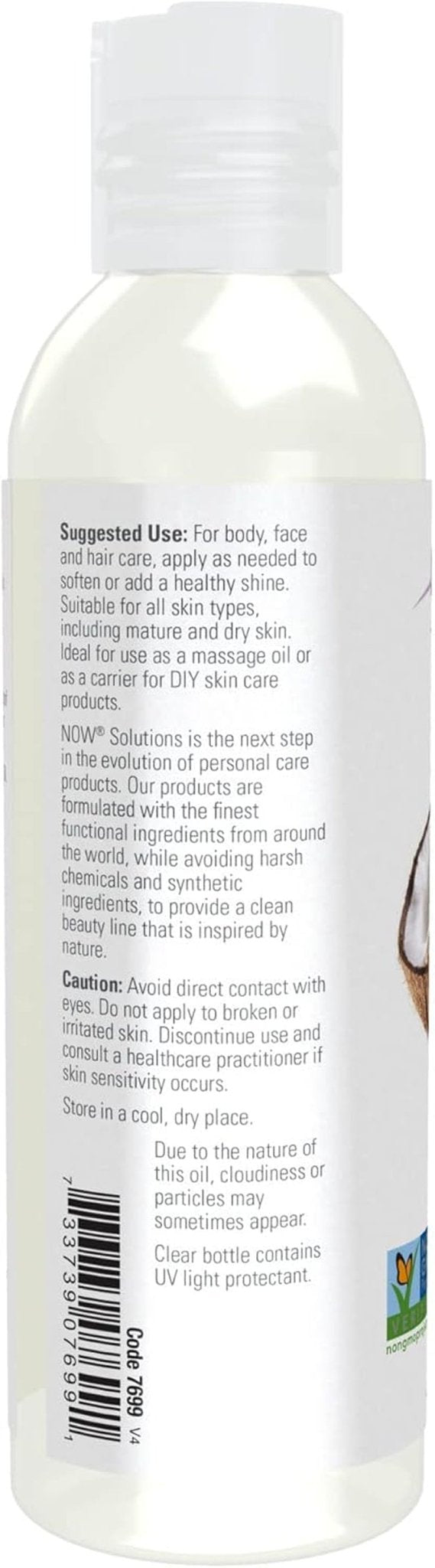 Solutions, Liquid Coconut Oil, Light and Nourishing, Promotes Healthy - Looking Skin and Hair, 4 - Ounce - Velinare