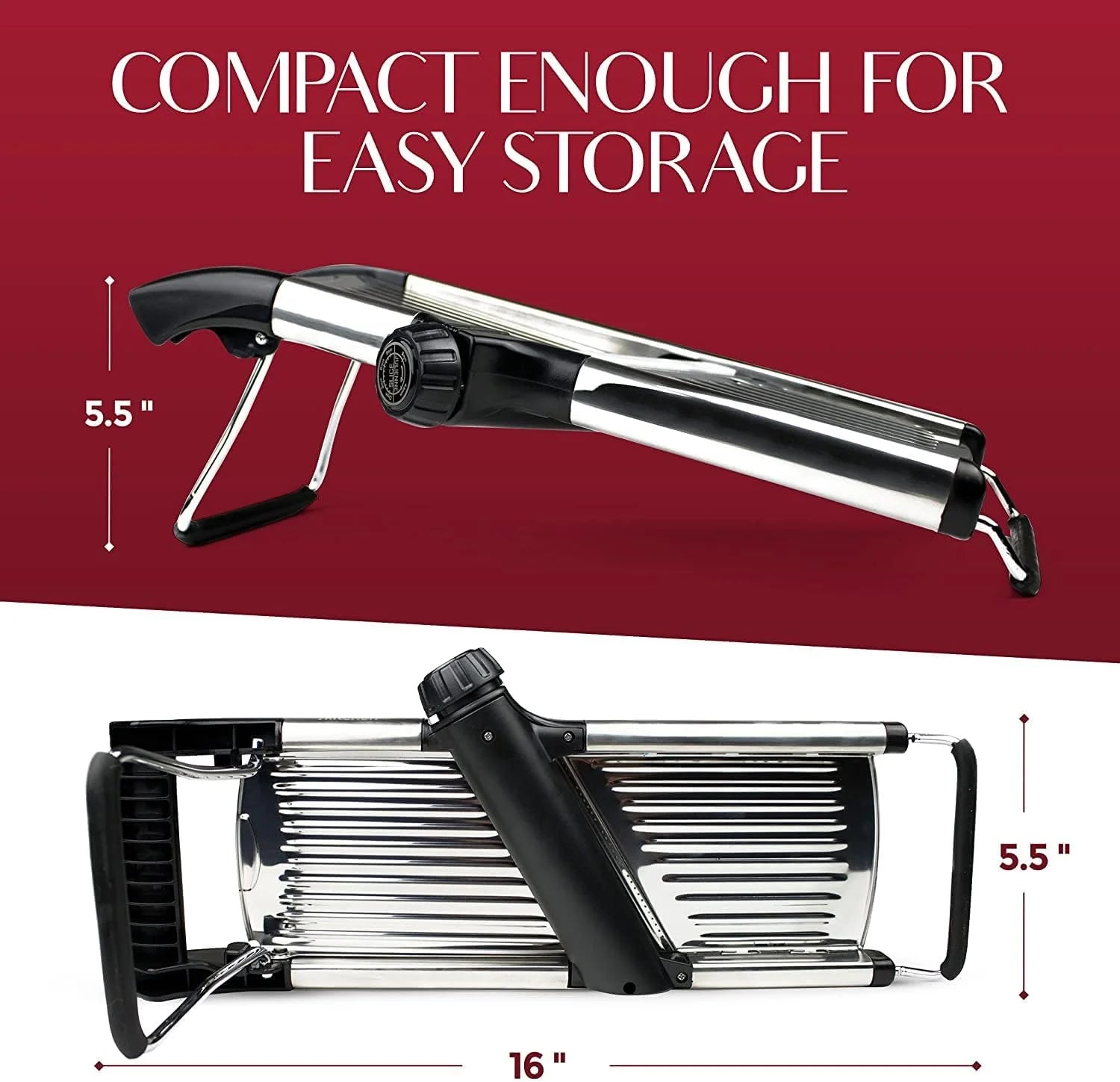 Stainelss Steel Mandoline Slicer Vegetable Chopper Potato Slicer - Velinare