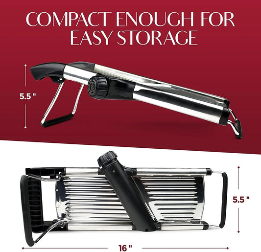 Stainelss Steel Mandoline Slicer Vegetable Chopper Potato Slicer - Velinare