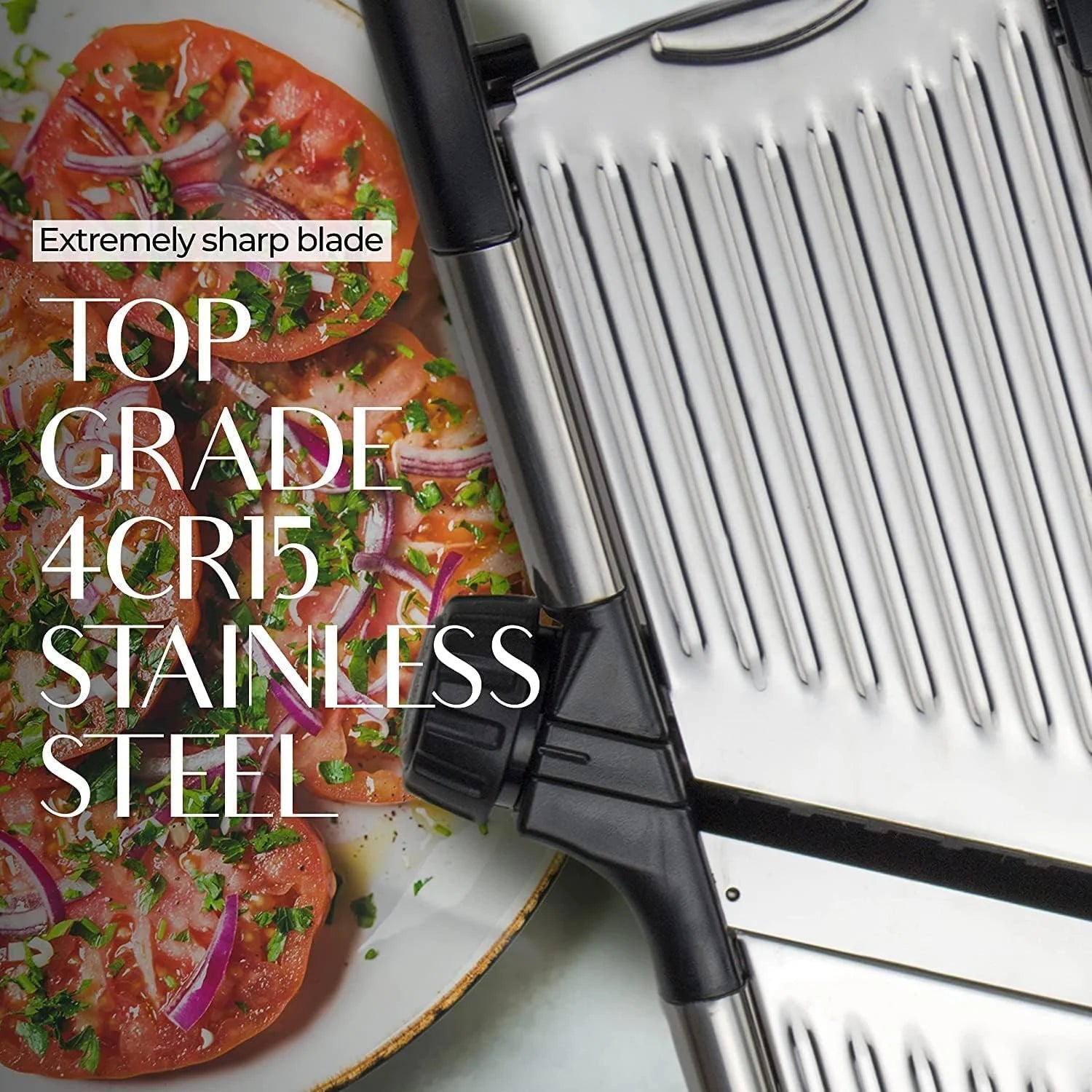 Stainelss Steel Mandoline Slicer Vegetable Chopper Potato Slicer - Velinare