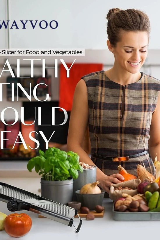 Stainelss Steel Mandoline Slicer Vegetable Chopper Potato Slicer - Velinare