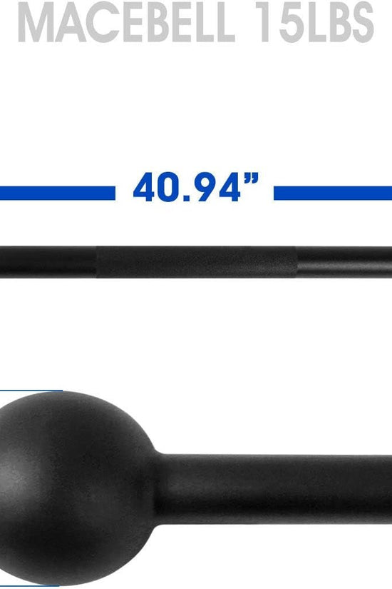 Steel Mace Bell for Strength Training - Support Full Body, Muscles, Shoulder, Grips & Forearms Workouts to Rehabilitation, Stretching 5, 7, 10, 15, 20, 25, 30Lb for Woman & Man - Velinare