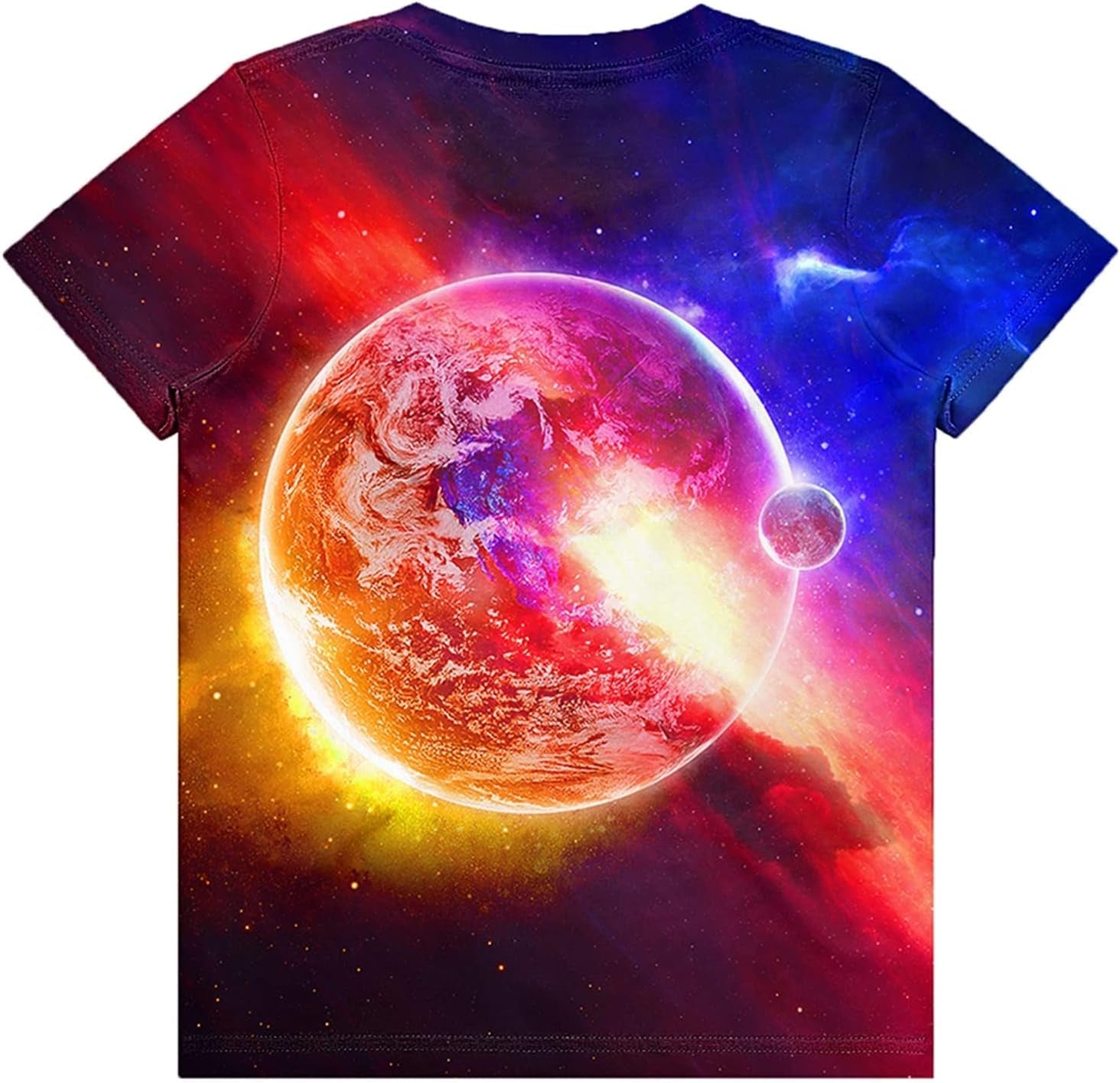 Teens Boys Girls Shirts 3D Print Colorful Design Graphic Tee Shirt with Short Sleeve for Kids 6 - 16 Years - Velinare