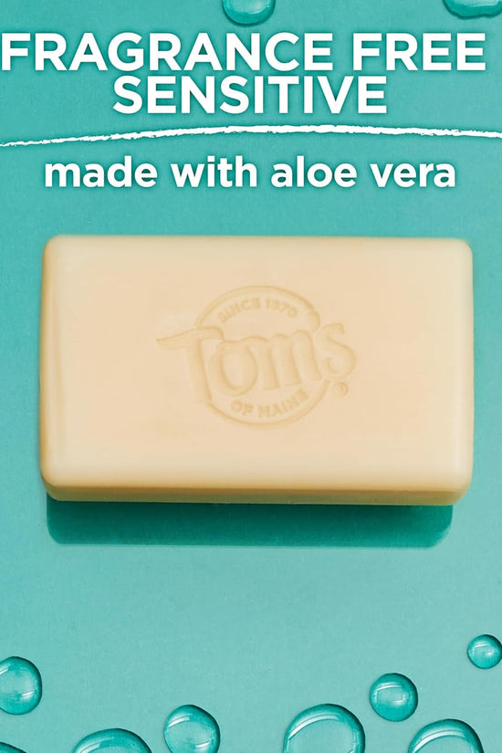 Tom’S of Maine Natural Beauty Bar Soap for Women and Men, Fragrance Free, Sensitive Skin, 5 Oz Bar (Pack of 6) - Velinare