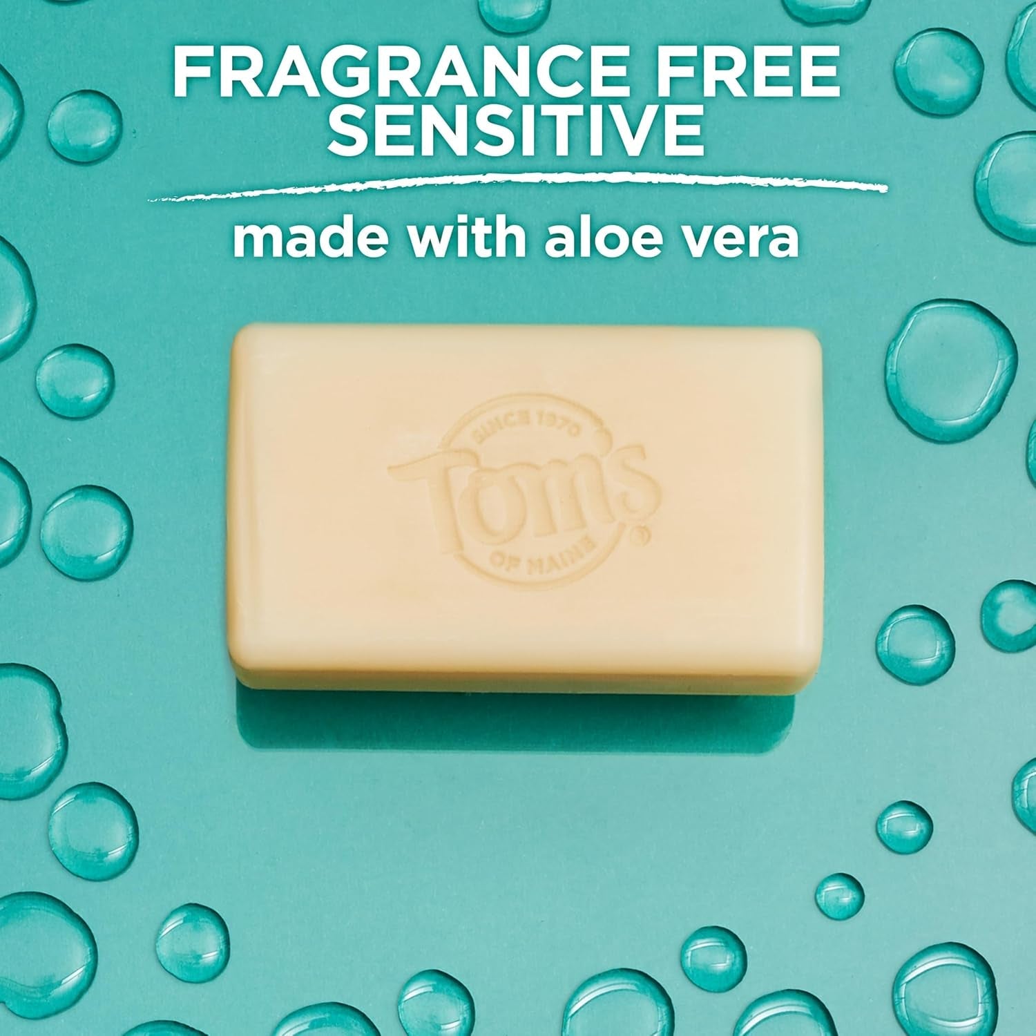 Tom’S of Maine Natural Beauty Bar Soap for Women and Men, Fragrance Free, Sensitive Skin, 5 Oz Bar (Pack of 6) - Velinare